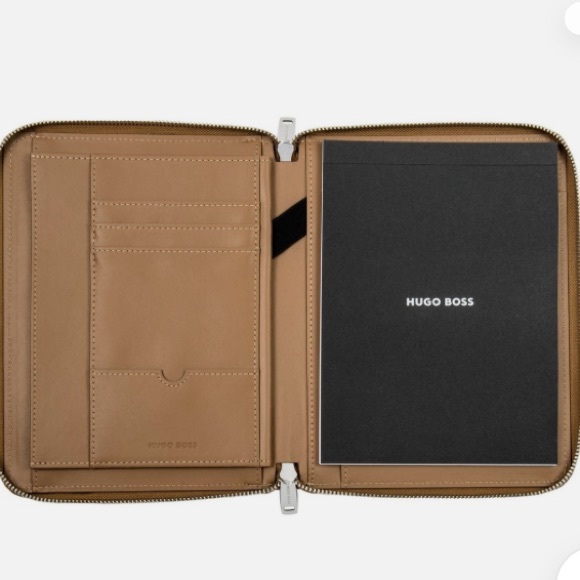 Hugo Boss Tan Leather A5 office folder - Picture 11 of 11